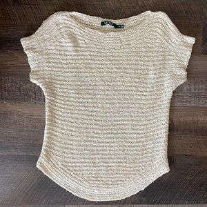 Lauren Ralph Lauren Short Sleeved Boatneck Sweater - XS